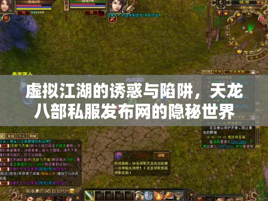虚拟江湖的诱惑与陷阱，天龙八部私服发布网的隐秘世界