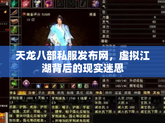 天龙八部私服发布网，虚拟江湖背后的现实迷思