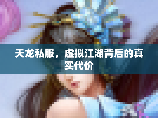 天龙私服，虚拟江湖背后的真实代价