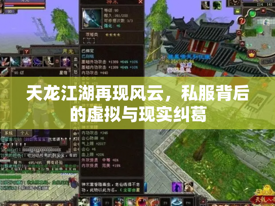 天龙江湖再现风云，私服背后的虚拟与现实纠葛