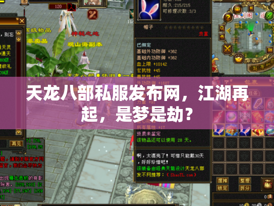 天龙八部私服发布网，江湖再起，是梦是劫？