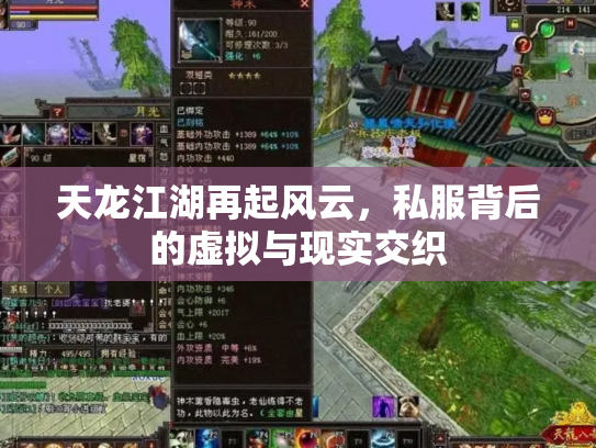 天龙江湖再起风云，私服背后的虚拟与现实交织