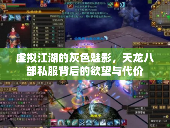 虚拟江湖的灰色魅影，天龙八部私服背后的欲望与代价
