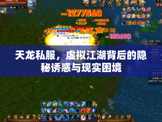 天龙私服，虚拟江湖背后的隐秘诱惑与现实困境