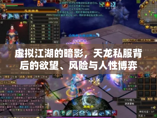 虚拟江湖的暗影，天龙私服背后的欲望、风险与人性博弈