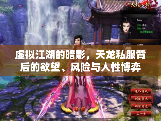 虚拟江湖的暗影，天龙私服背后的欲望、风险与人性博弈
