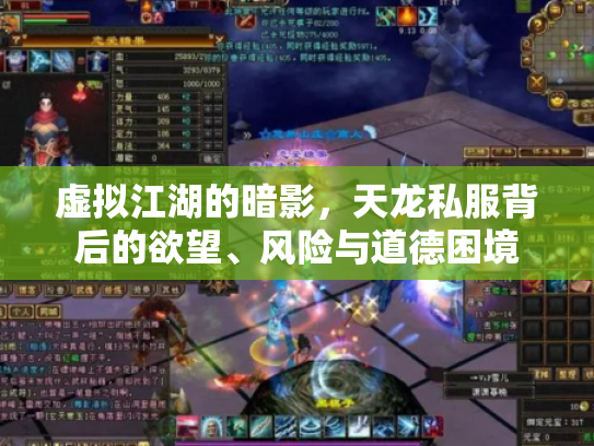 虚拟江湖的暗影，天龙私服背后的欲望、风险与道德困境