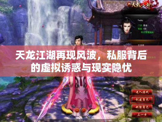天龙江湖再现风波，私服背后的虚拟诱惑与现实隐忧