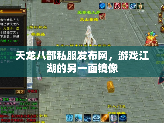 天龙八部私服发布网，游戏江湖的另一面镜像
