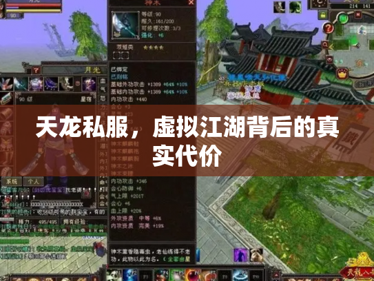 天龙私服，虚拟江湖背后的真实代价