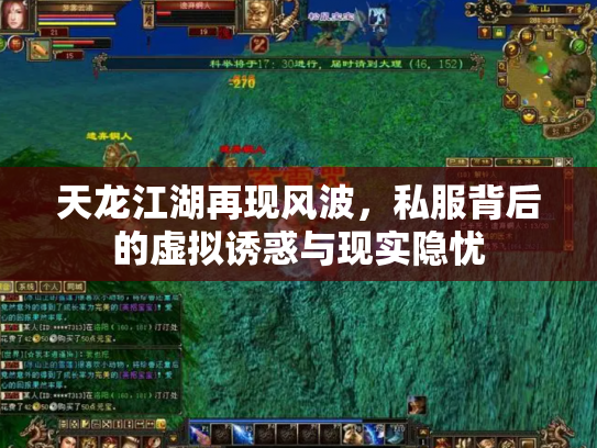 天龙江湖再现风波，私服背后的虚拟诱惑与现实隐忧