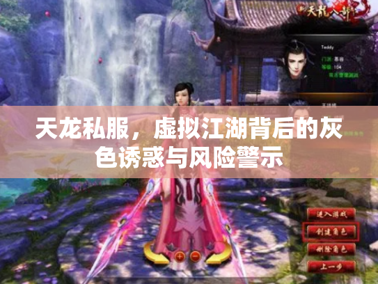 天龙私服，虚拟江湖背后的灰色诱惑与风险警示