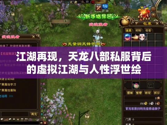 江湖再现，天龙八部私服背后的虚拟江湖与人性浮世绘