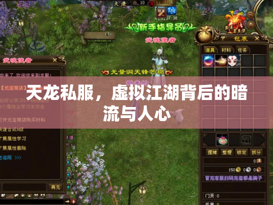 天龙私服，虚拟江湖背后的暗流与人心