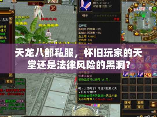 天龙八部私服，怀旧玩家的天堂还是法律风险的黑洞？