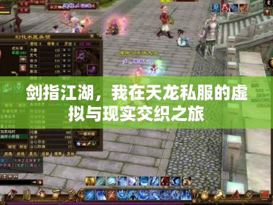 剑指江湖，我在天龙私服的虚拟与现实交织之旅