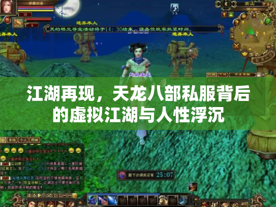 江湖再现，天龙八部私服背后的虚拟江湖与人性浮沉
