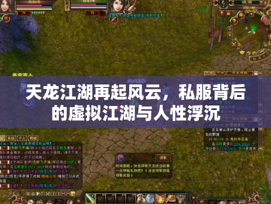 天龙江湖再起风云，私服背后的虚拟江湖与人性浮沉