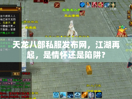 天龙八部私服发布网，江湖再起，是情怀还是陷阱？