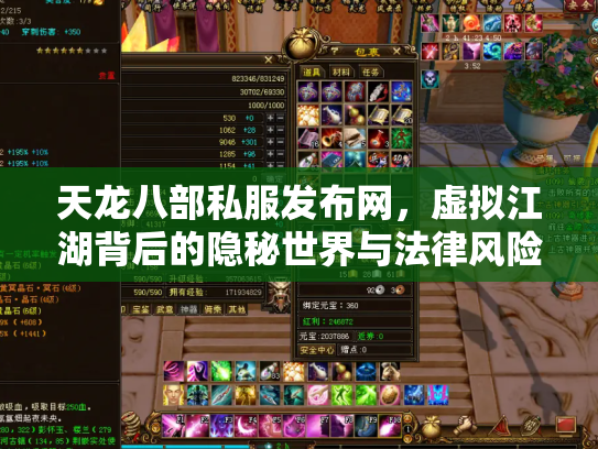 天龙八部私服发布网，虚拟江湖背后的隐秘世界与法律风险