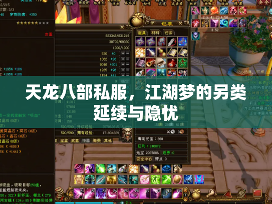 天龙八部私服，江湖梦的另类延续与隐忧