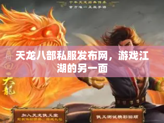 天龙八部私服发布网，游戏江湖的另一面