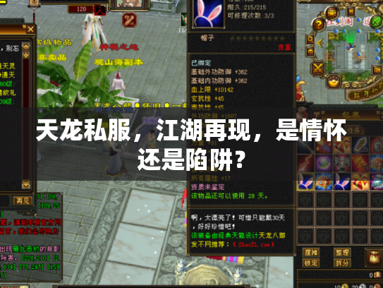 天龙私服，江湖再现，是情怀还是陷阱？