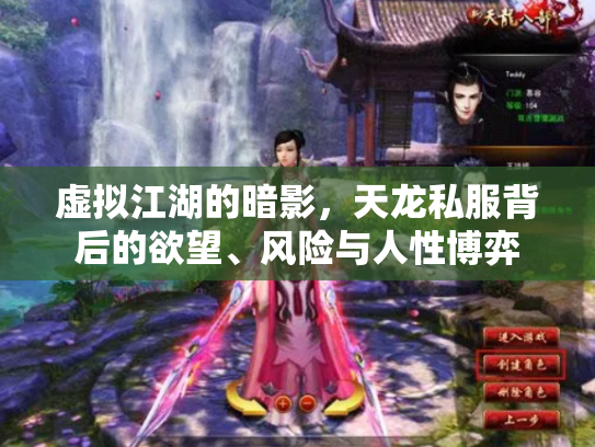 虚拟江湖的暗影，天龙私服背后的欲望、风险与人性博弈