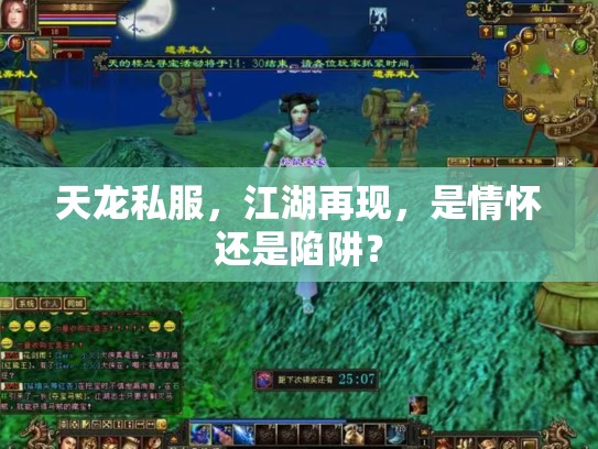 天龙私服，江湖再现，是情怀还是陷阱？