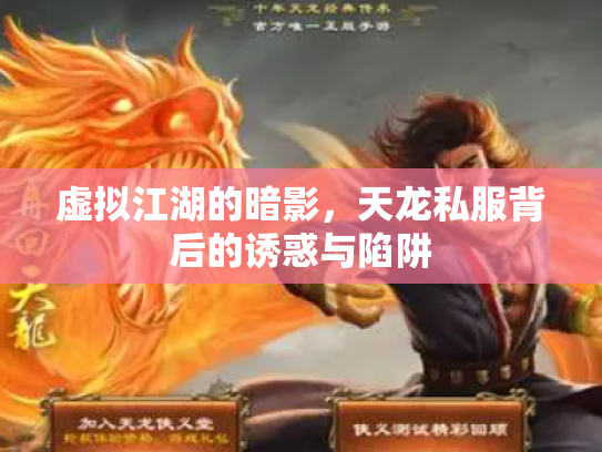 虚拟江湖的暗影，天龙私服背后的诱惑与陷阱