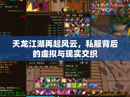 天龙江湖再起风云，私服背后的虚拟与现实交织