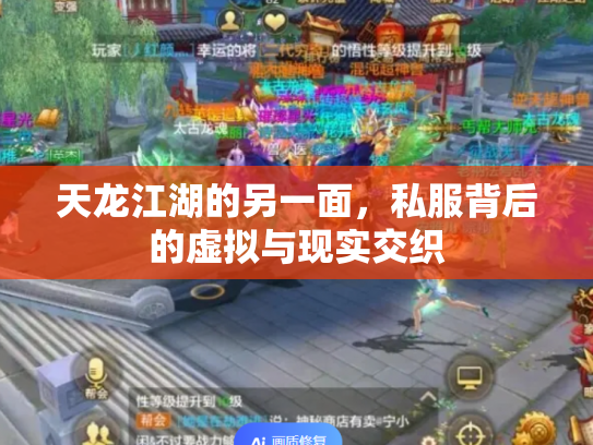 天龙江湖的另一面，私服背后的虚拟与现实交织