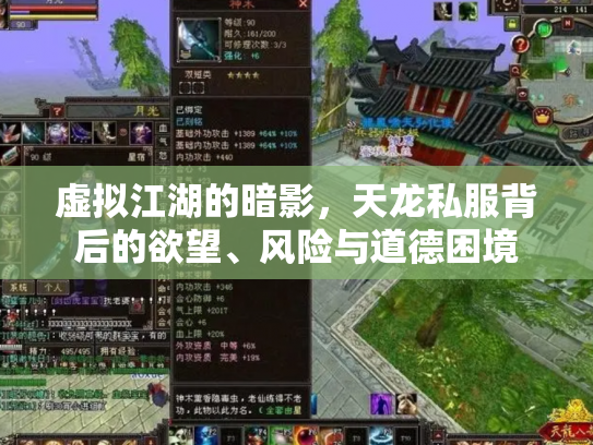 虚拟江湖的暗影，天龙私服背后的欲望、风险与道德困境