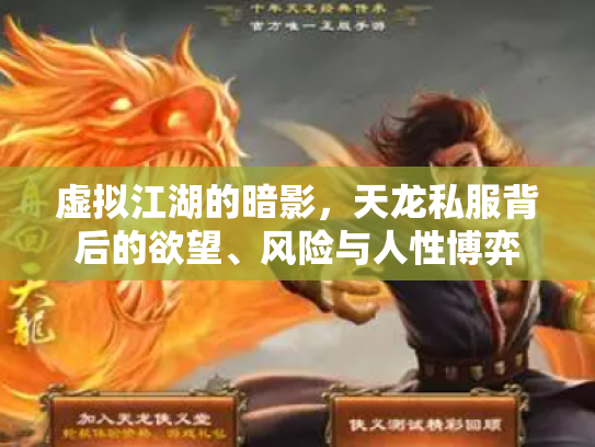 虚拟江湖的暗影，天龙私服背后的欲望、风险与人性博弈