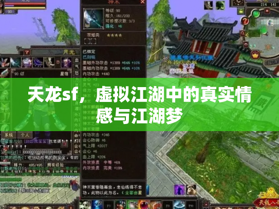 天龙sf，虚拟江湖中的真实情感与江湖梦