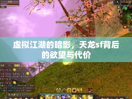 虚拟江湖的暗影，天龙sf背后的欲望与代价