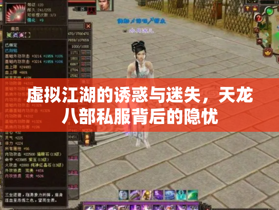 虚拟江湖的诱惑与迷失，天龙八部私服背后的隐忧
