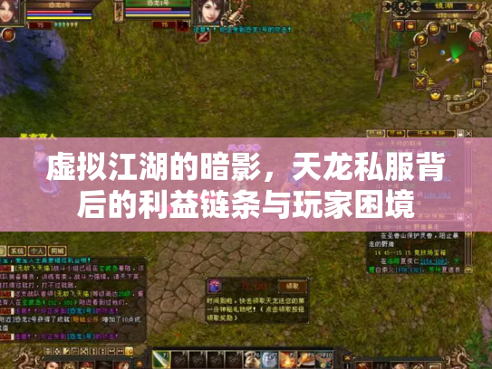 虚拟江湖的暗影，天龙私服背后的利益链条与玩家困境