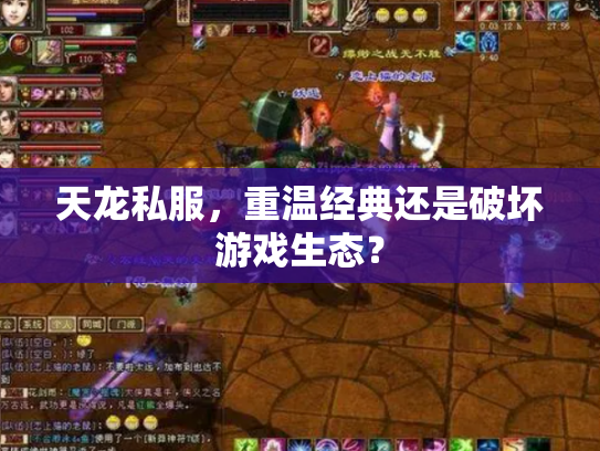 天龙私服，重温经典还是破坏游戏生态？