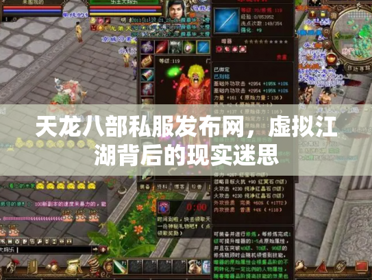 天龙八部私服发布网，虚拟江湖背后的现实迷思