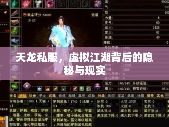 天龙私服，虚拟江湖背后的隐秘与现实