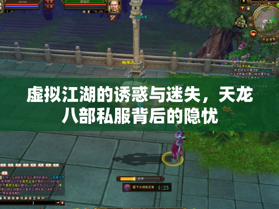 虚拟江湖的诱惑与迷失，天龙八部私服背后的隐忧