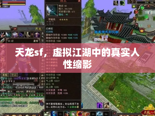 天龙sf，虚拟江湖中的真实人性缩影