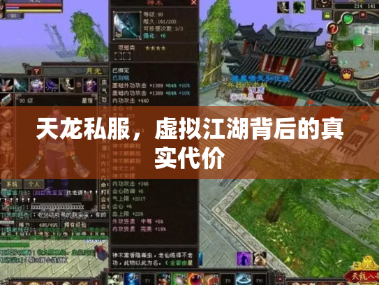 天龙私服，虚拟江湖背后的真实代价