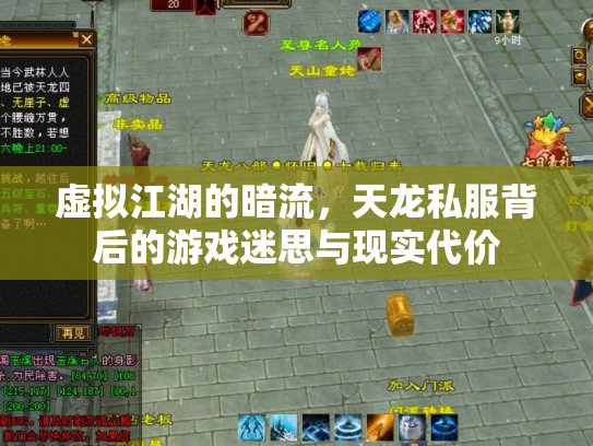 虚拟江湖的暗流，天龙私服背后的游戏迷思与现实代价