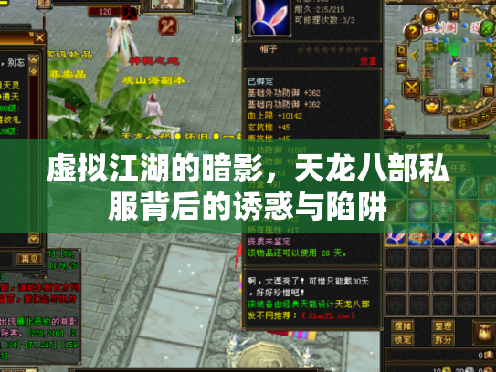 虚拟江湖的暗影，天龙八部私服背后的诱惑与陷阱