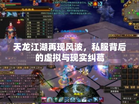 天龙江湖再现风波，私服背后的虚拟与现实纠葛