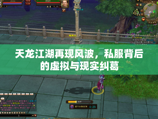 天龙江湖再现风波，私服背后的虚拟与现实纠葛
