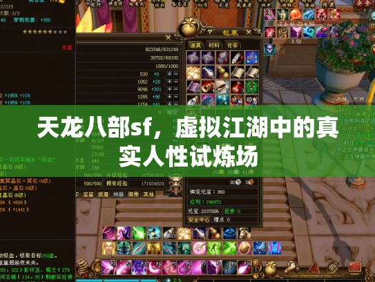 天龙八部sf，虚拟江湖中的真实人性试炼场