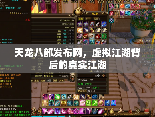 天龙八部发布网，虚拟江湖背后的真实江湖